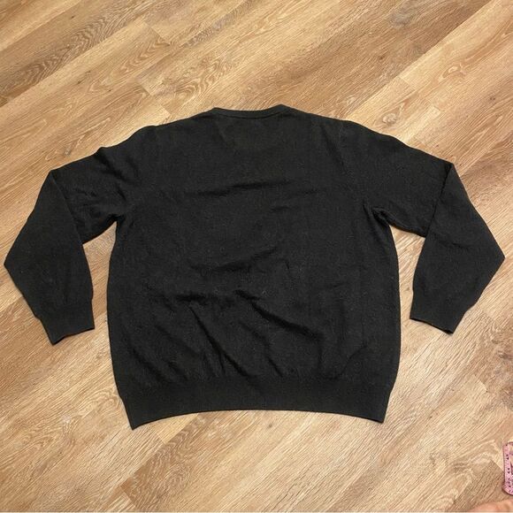 Faherty Sunwashed Crewneck Pullover Sweater Grey XXL | Organic Cotton Comfy Soft - Picture 2 of 4